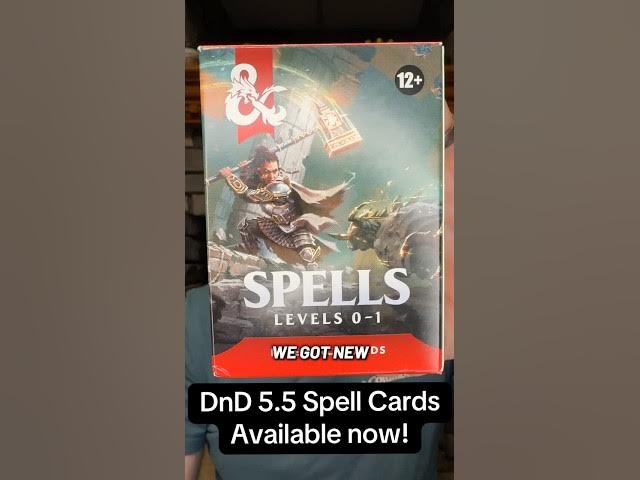Video thumbnail for DnD 5.5 spell cards are finally out!