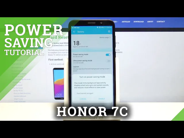 Video thumbnail for How to Save Power in HONOR 7C – Enable Power Saving Mode