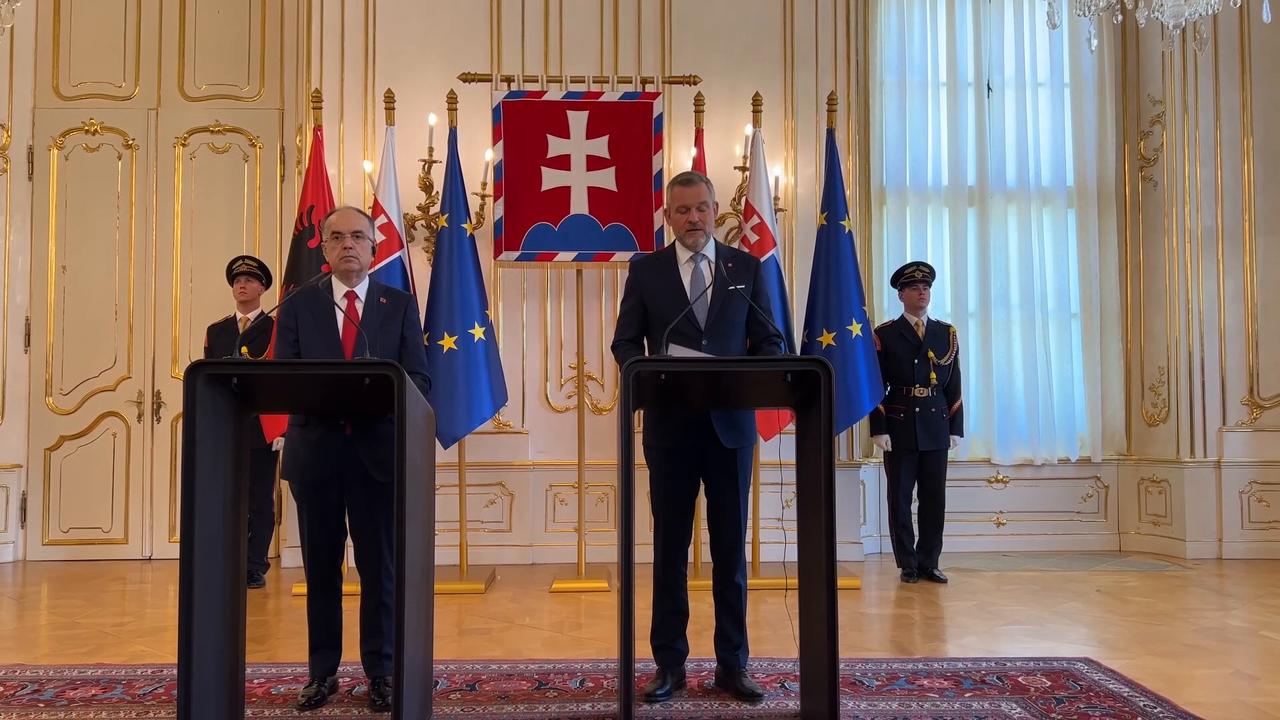 Video thumbnail for Slovakia: Albanian president meets Slovakian counterpart in Bratislava.