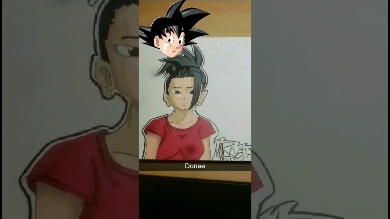 Video thumbnail for Dragon ball super!!!! My new drawing and her name is kalee