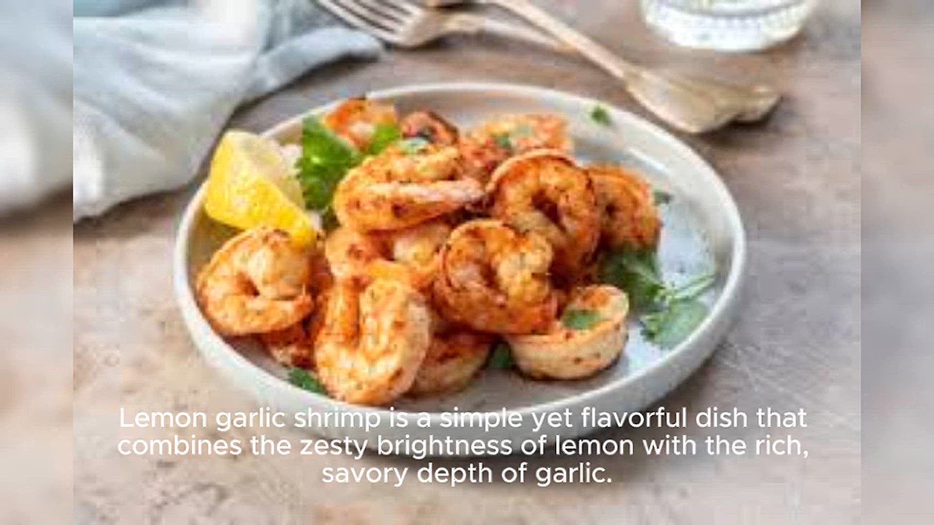 Video thumbnail for Lemon Garlic Shrimp