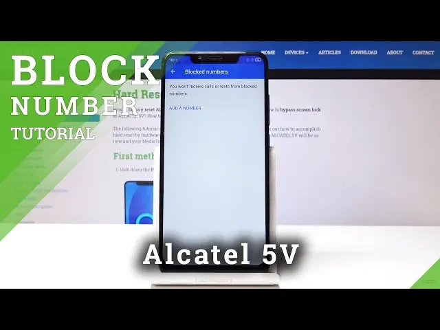 Video thumbnail for How to Block Number in Alcatel 5V - Create a Blacklist