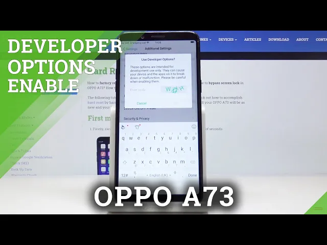 Video thumbnail for How to Enable Developer Options on OPPO A73 – Discover Secret Android Menu
