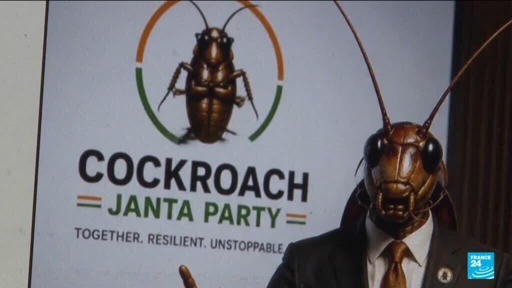 Video thumbnail for India’s “Cockroach Janta Party” goes viral as Gen Z movement grows