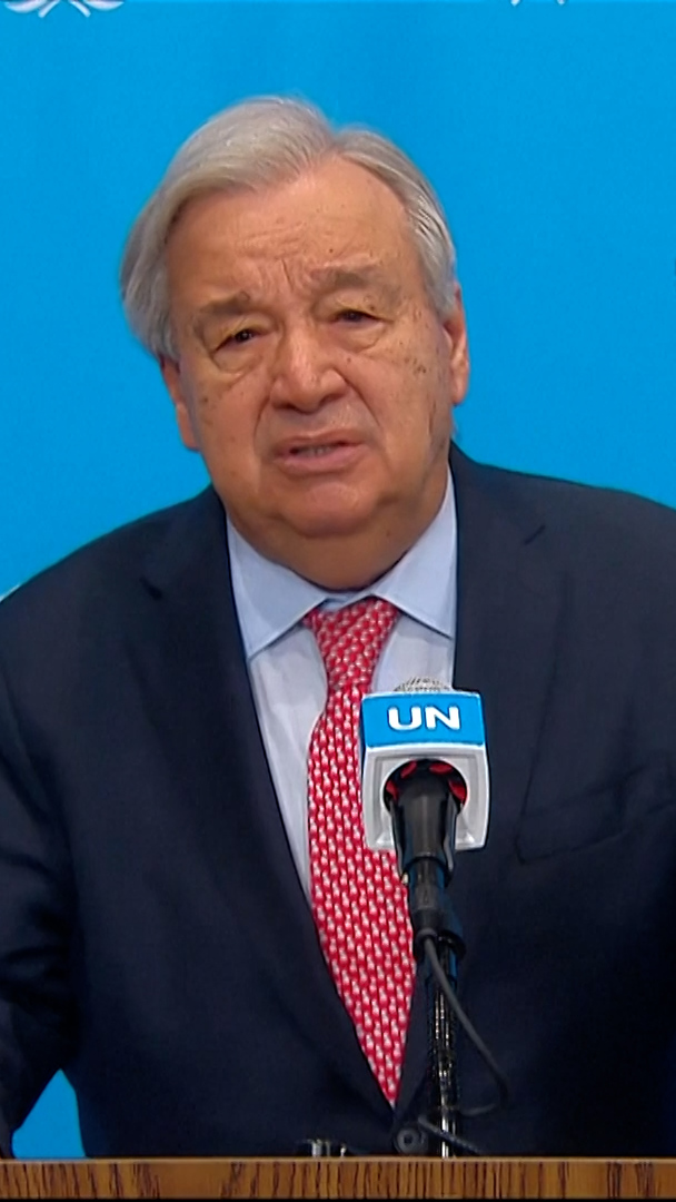 Video thumbnail for UN chief says ‘high time’ to end ‘out of control’ war on Iran
