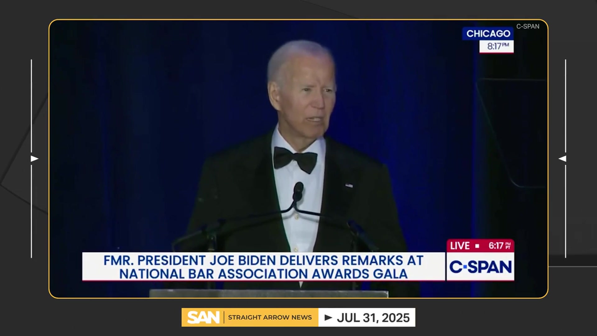 'Video thumbnail for Biden says Trump has ushered in ‘dark days’ in sharpest post-office criticism'