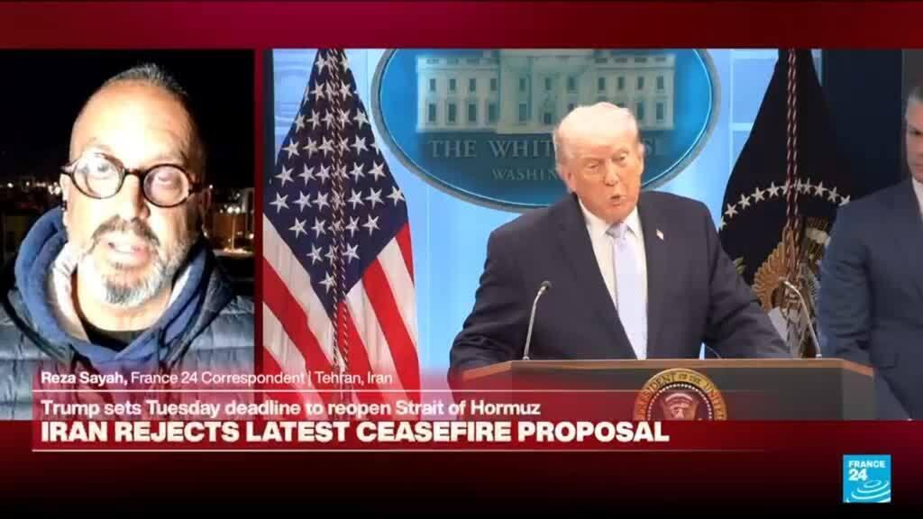 Video thumbnail for Trump says Iran could be 'taken out' on Tuesday