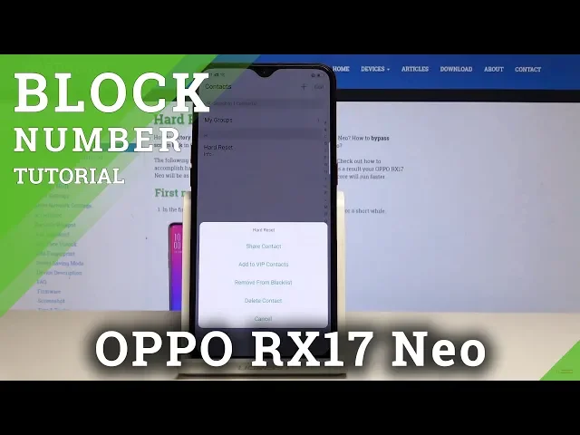 Video thumbnail for Oppo RX17 Neo Block Number / Create Blacklist