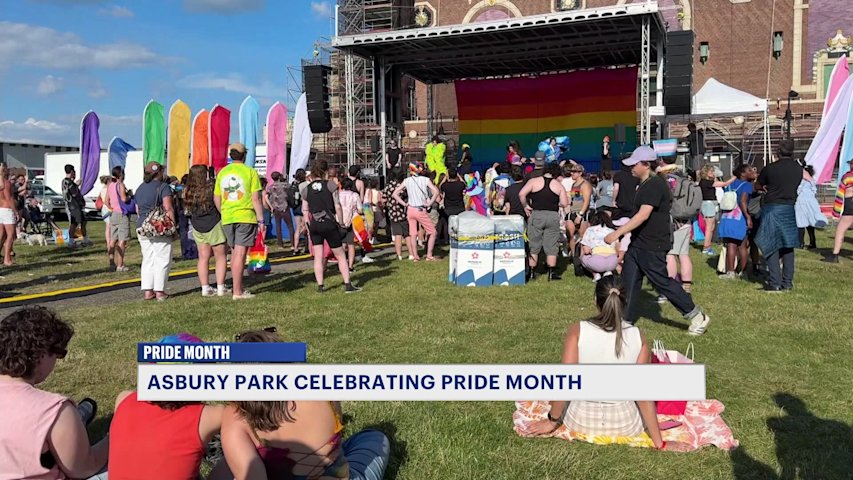 Video thumbnail for Jersey Shore goes rainbow for Asbury Park Pride festival