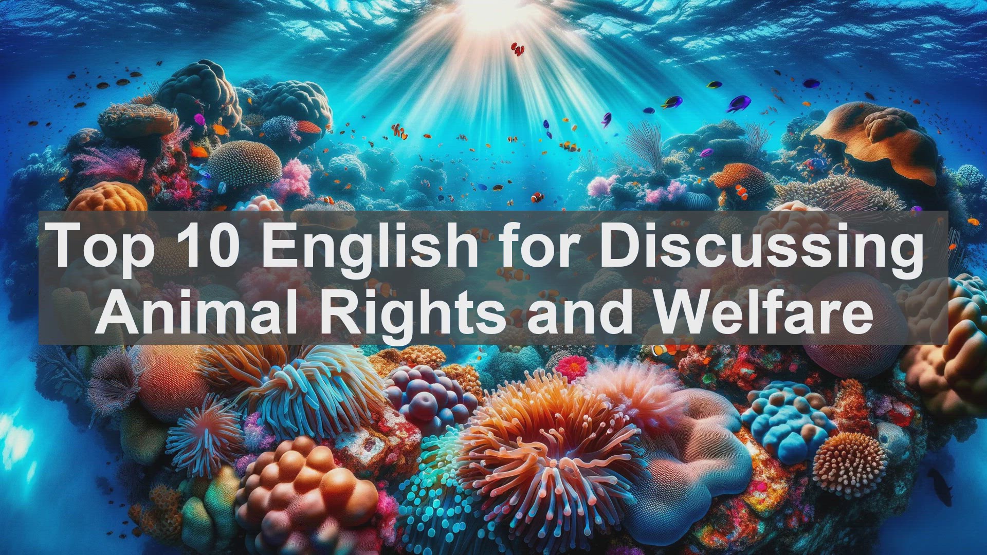 'Video thumbnail for Top 10 English for Discussing Animal Rights and Welfare'