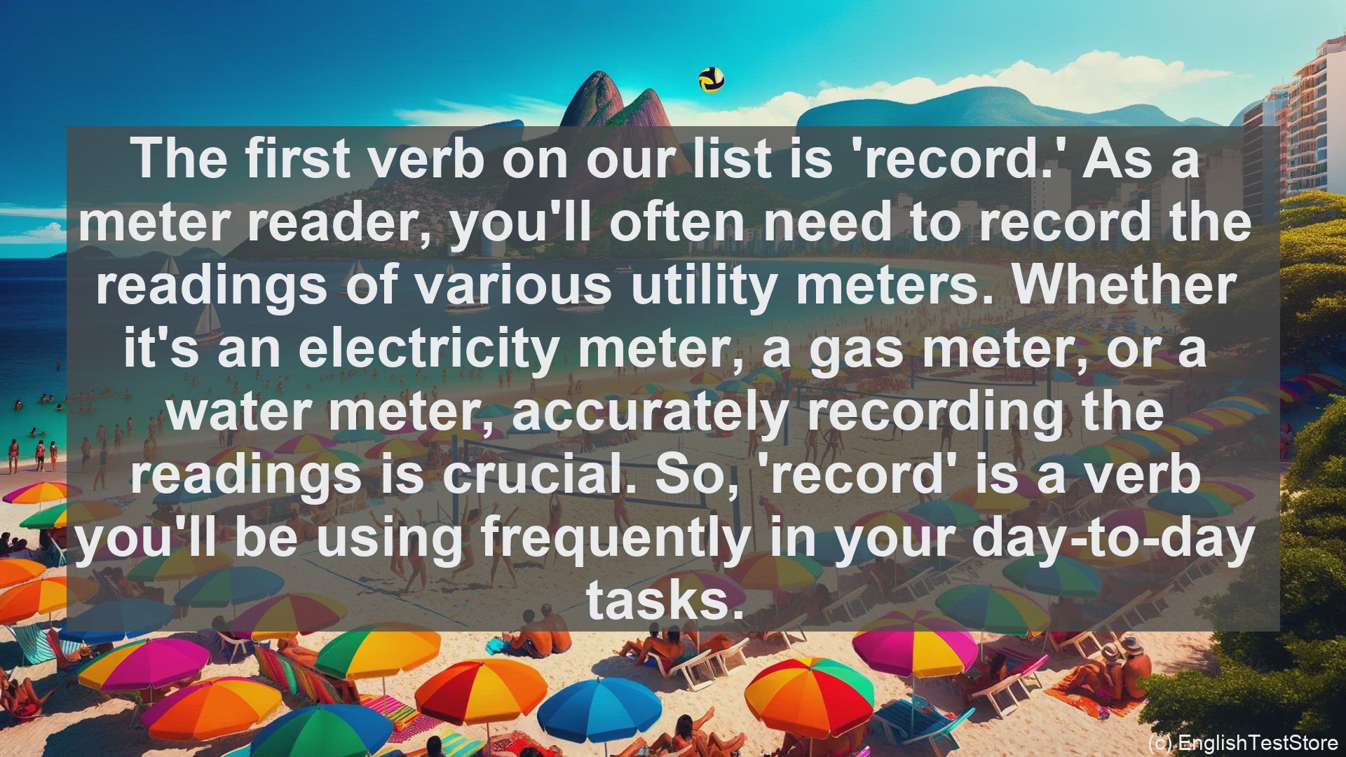 'Video thumbnail for Top 10 English Verbs for Utility Meter Reader'