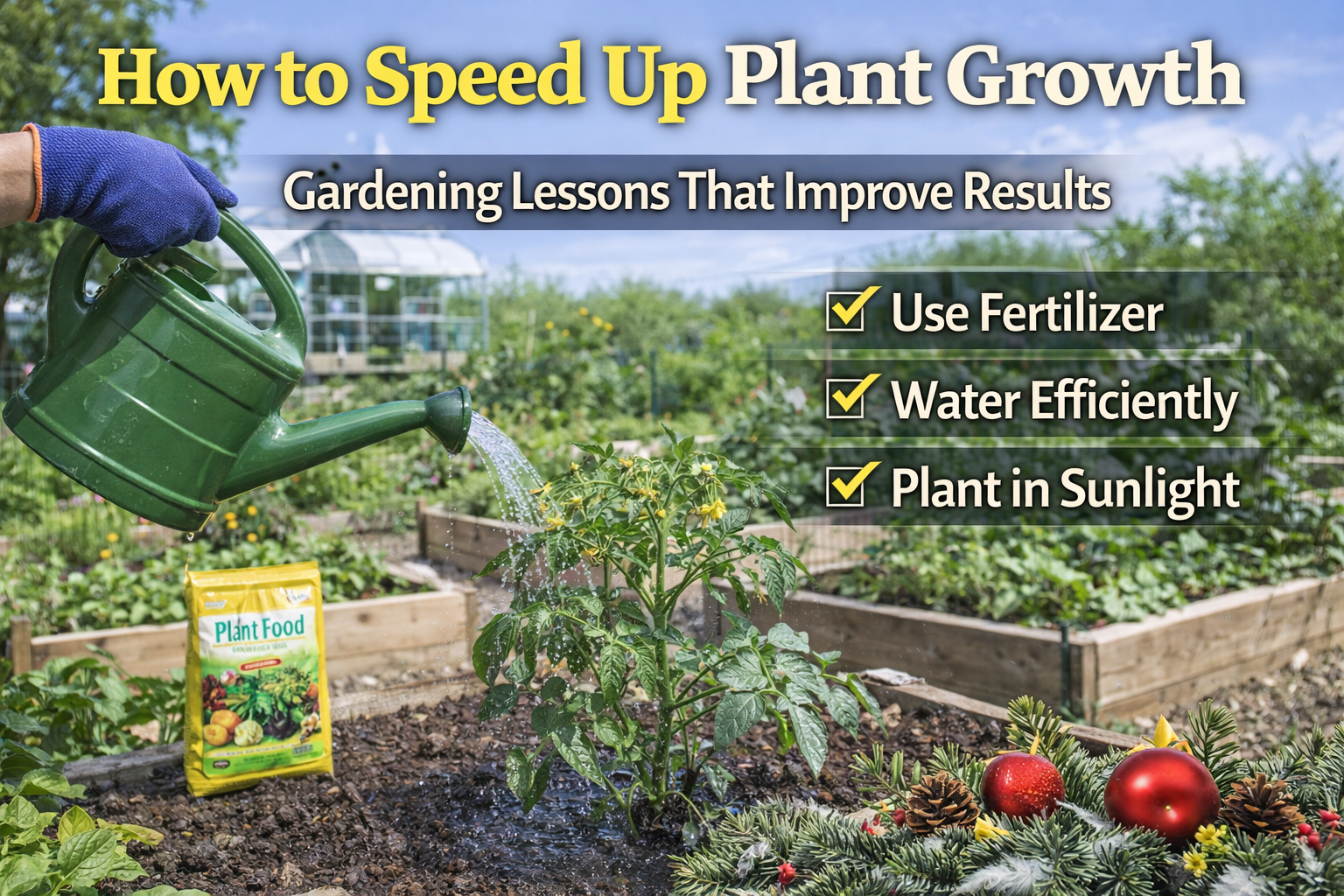 Video thumbnail for How to Speed Up Plant Growth | Gardening Lessons That Improve Results