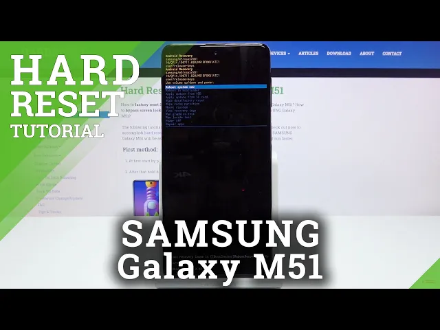 Video thumbnail for Hard Reset SAMSUNG Galaxy M51 – Bypass Screen Lock / Erase Storage