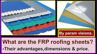 'Video thumbnail for What are FRP roofing sheets? - Their advantages, dimensions, & price.'