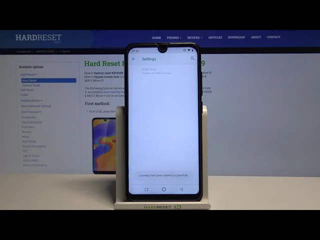 Video thumbnail for How to Reset DRM on KRUGER & Matz Move 9 – Reset Digital Rights Management