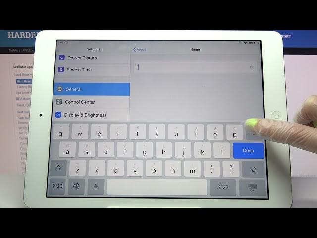Video thumbnail for How to Change Device Name on IPAD AIR - Personalize iPad Name
