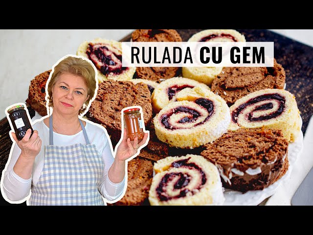 'Video thumbnail for 👉 RULADĂ CU GEM - în 2 variante! Cel mai 💰 IEFTIN  DESERT: un borcan cu gem și câteva ouă!'