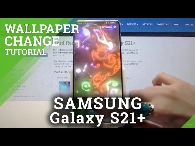 Video thumbnail for How to Apply Magic Fluids Wallpaper on SAMSUNG Galaxy S21+ – Live Wallpaper App
