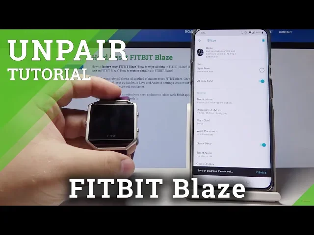 Video thumbnail for How to Unpair FITBIT Blaze from Phone