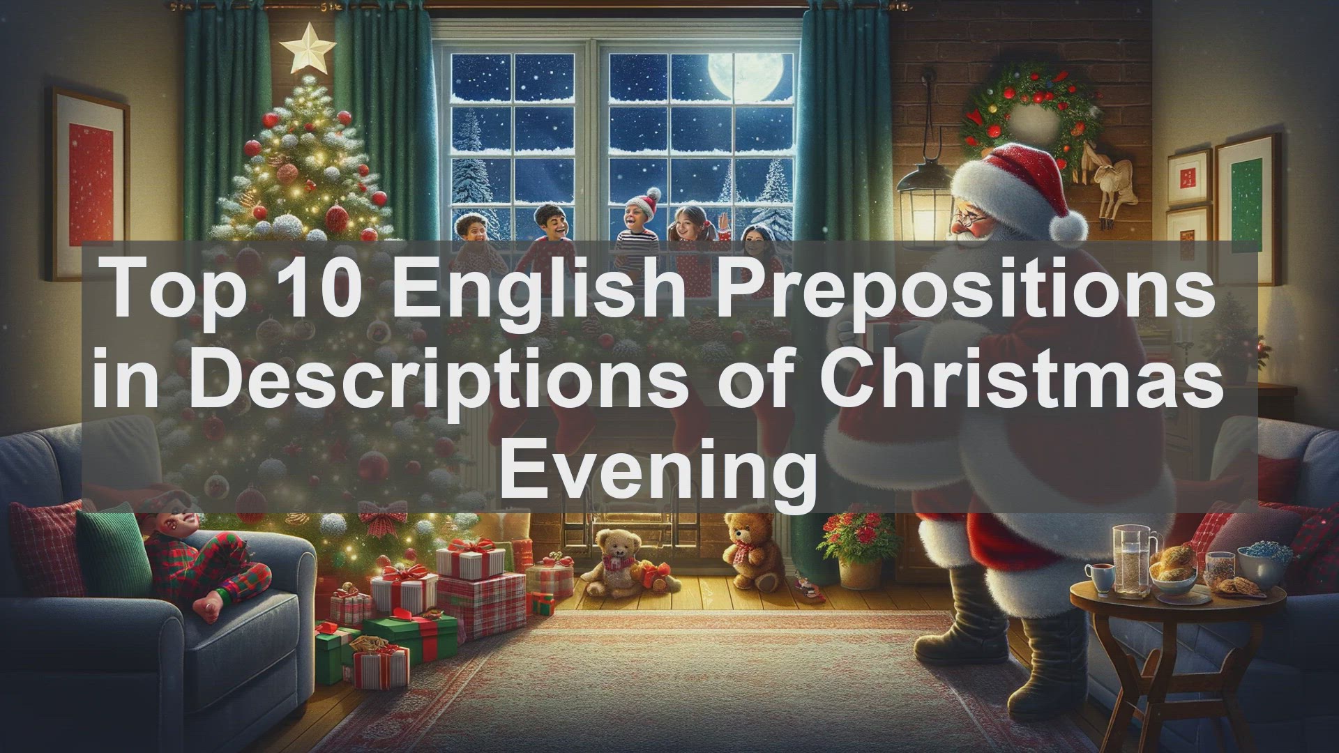 'Video thumbnail for Top 10 English Prepositions in Descriptions of Christmas Evening'