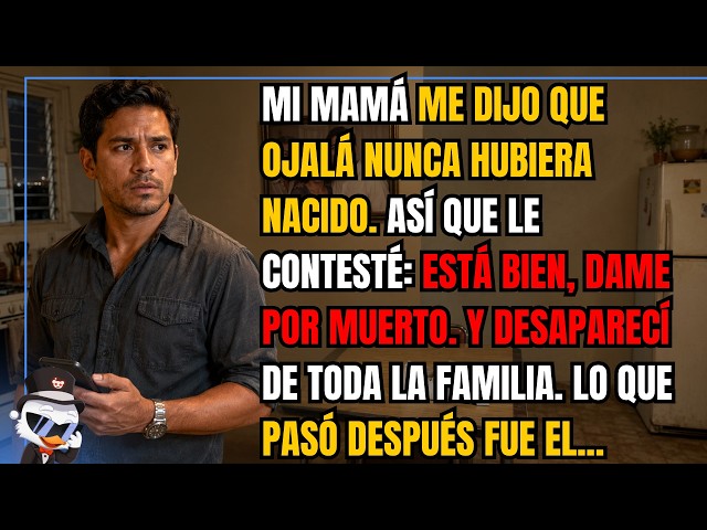Video thumbnail for Mi mamá me dijo que ojalá nunca hubiera nacido. Así que le contesté: está bien, dame por muerto...