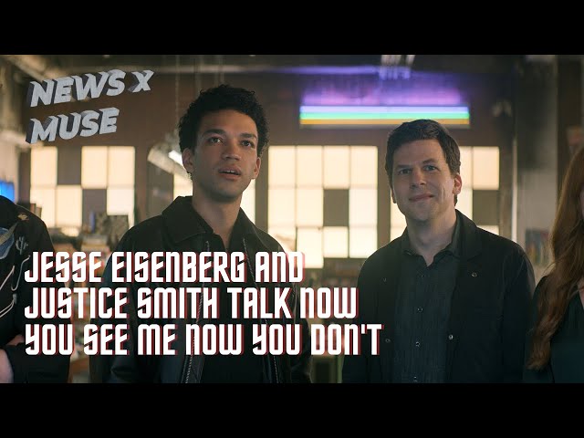 Video thumbnail for Jesse Eisenberg & Justice Smith Talk Now You See Me Now You Don't