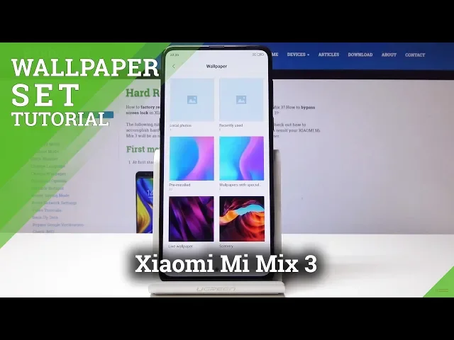 Video thumbnail for Xiaomi Mi Mix 3 CHANGE WALLPAPER