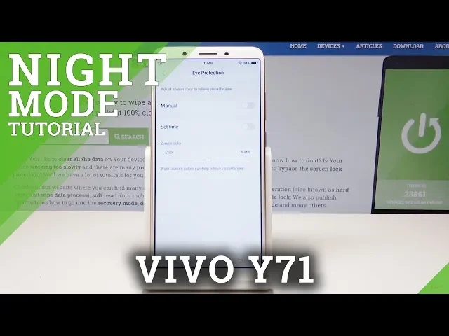 Video thumbnail for How to Enable Eye Protection in VIVO Y71 - Night Mode