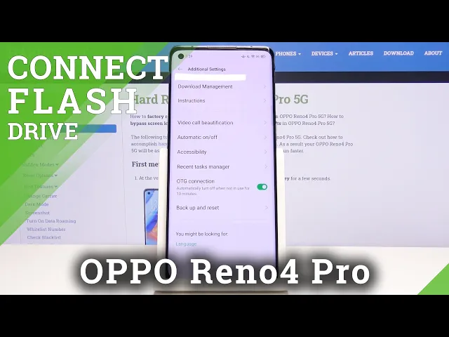 Video thumbnail for How to Enable USB OTG on OPPO Reno4 Pro - Turn On / Off OTG Function