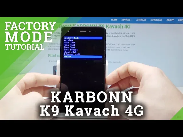 Video thumbnail for How to Enable Factory Mode in KARBONN K9 Kavach 4G - Hardware Test Mode
