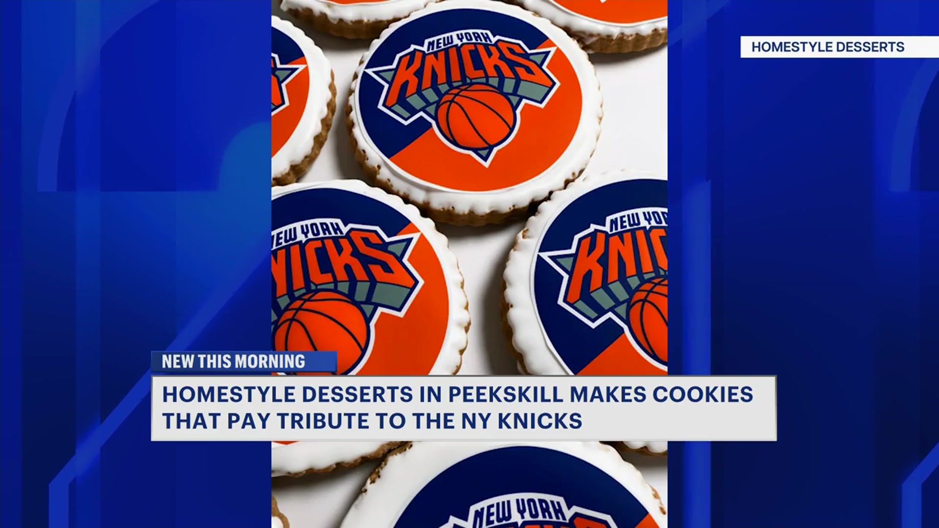 Video thumbnail for Local dessert shop serves up Knicks pride with special playoff cookies