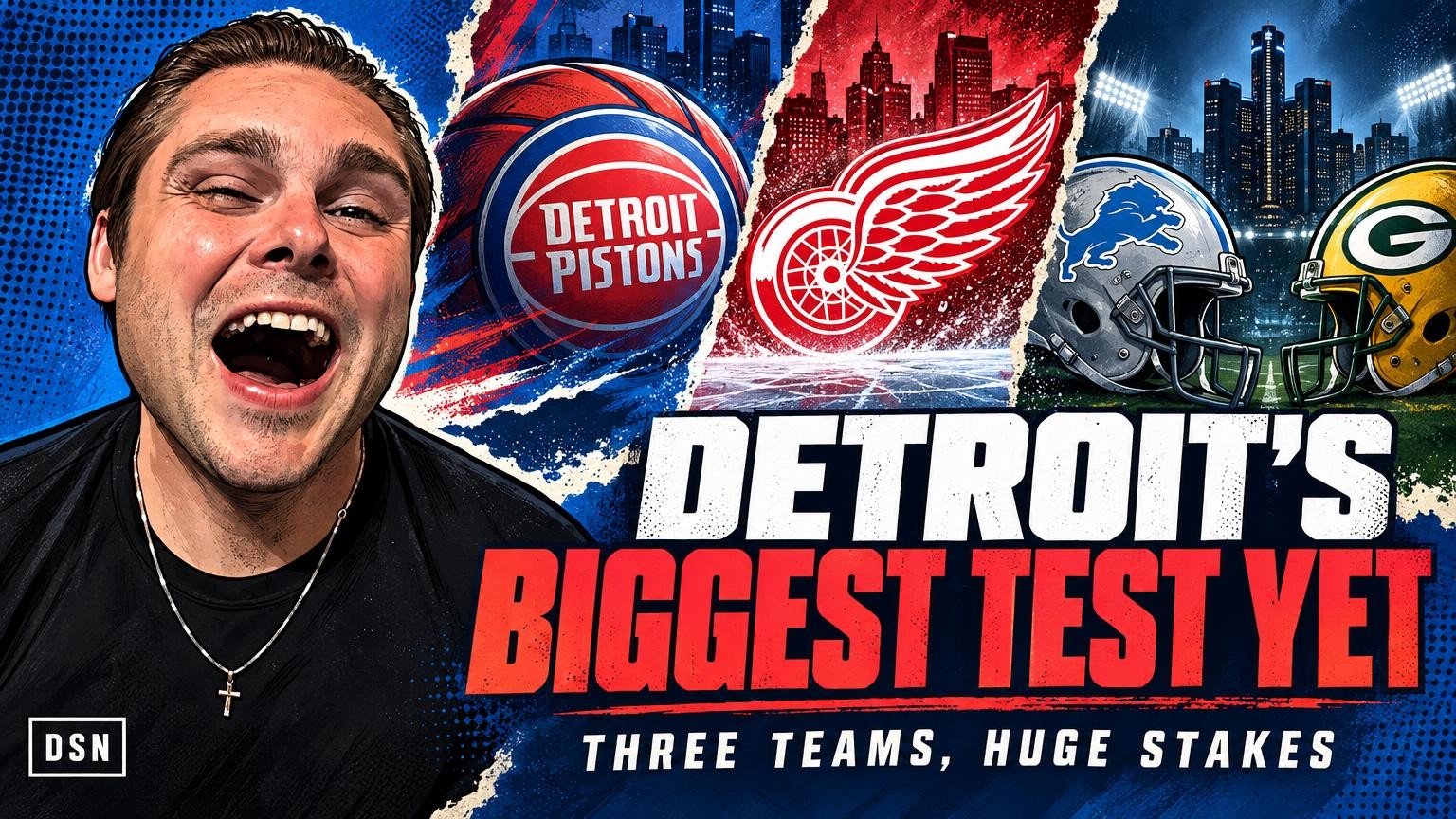 Video thumbnail for Pistons open with a comeback, while the Lions-Packers matchup looms large