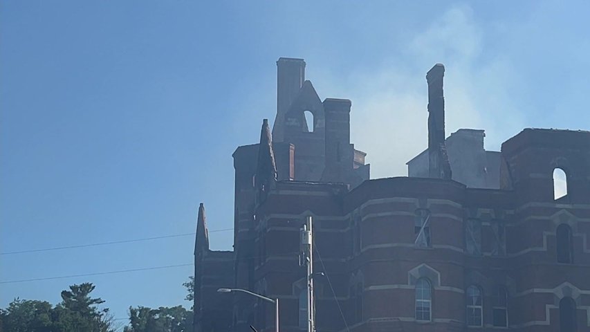 Video thumbnail for New fire damages administration building at former psychiatric center in Poughkeepsie