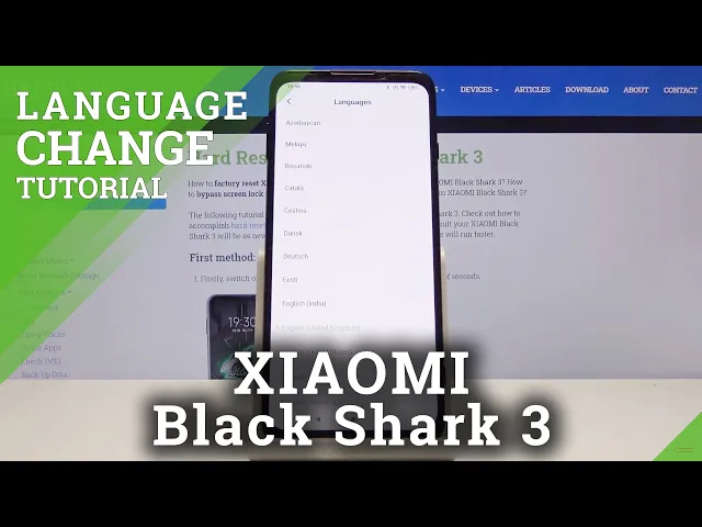 Video thumbnail for How to Change Language in XIAOMI Black Shark 3 – Find Language List