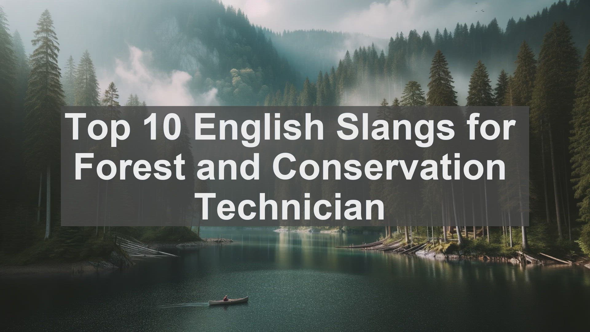 'Video thumbnail for Top 10 English Slangs for Forest and Conservation Technician'