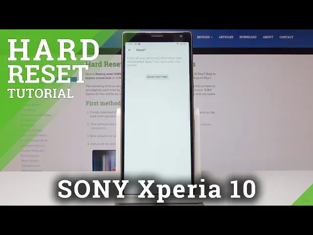 Video thumbnail for How to Hard Reset SONY Xperia 10 - Factory Reset / Wipe Data / Restore Defaults