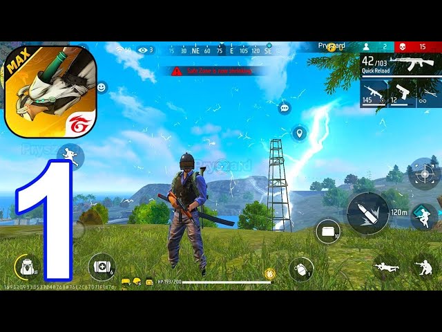 Video thumbnail for Free Fire MAX - Gameplay Part 1 Tutorial, Battle Royale, Solo Win (iOS, Android)