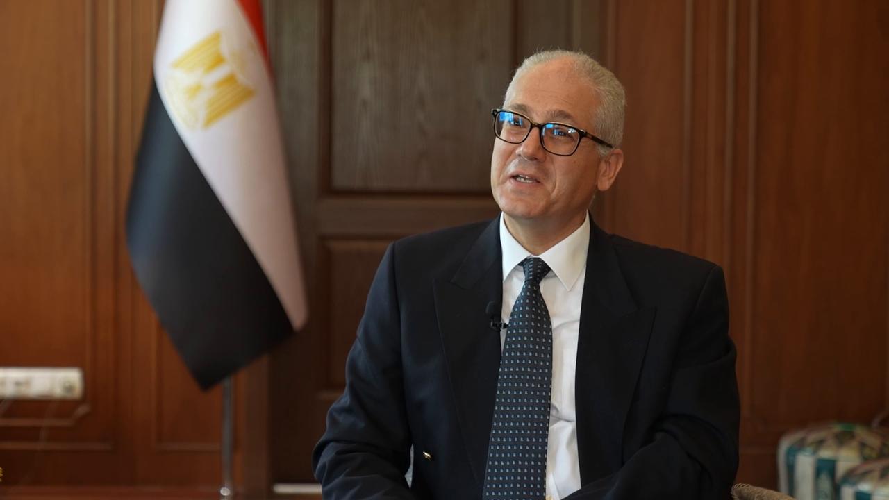 Video thumbnail for Türkiye: Egypt's envoy says Cairo, Ankara working together for regional peace, stability (2).