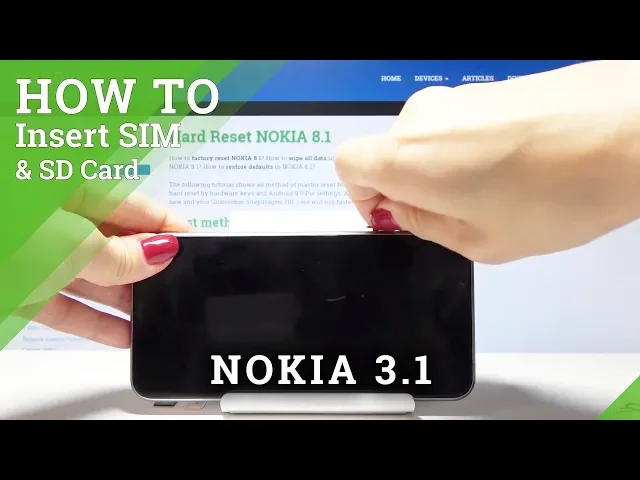 Video thumbnail for How to Insert SIM & SD Card in NOKIA 3.1 - SIM & SD Installation