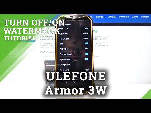 Video thumbnail for How to Activate Camera Watermark in ULEFONE Armor 3W – Edit Camera Watermark