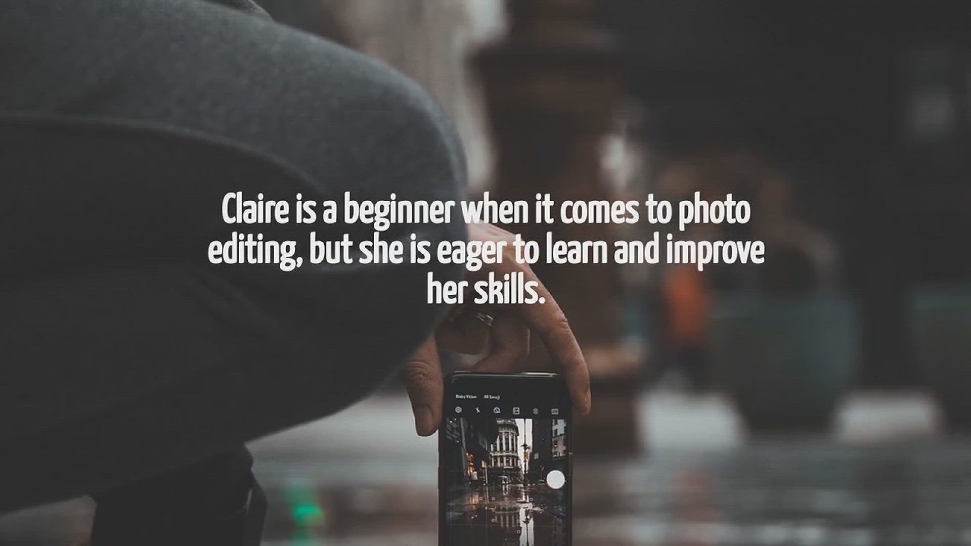 Video thumbnail for Claire Is A Beginner When It Comes To Photo Editing