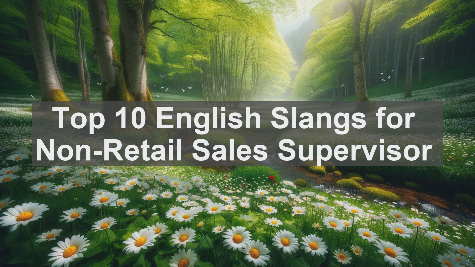 'Video thumbnail for Top 10 English Slangs for NonRetail Sales Supervisor'