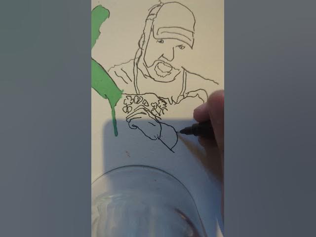 Video thumbnail for #art #drawing #music #sketch #viral #artist #wwe #thripleh