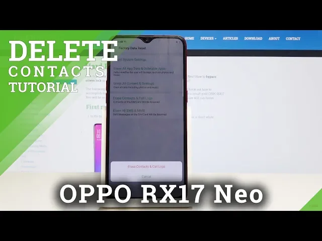 Video thumbnail for How to Delete Contacts in OPPO RX17 Neo - Clear Call Logs