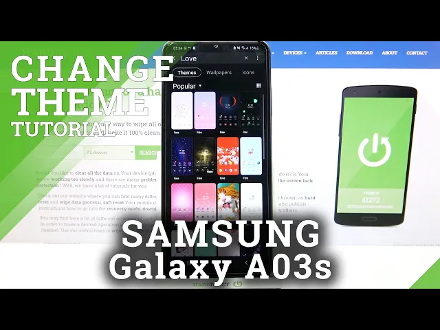 Video thumbnail for How to Change Device Theme on SAMSUNG Galaxy A03S – Set Up Device Theme