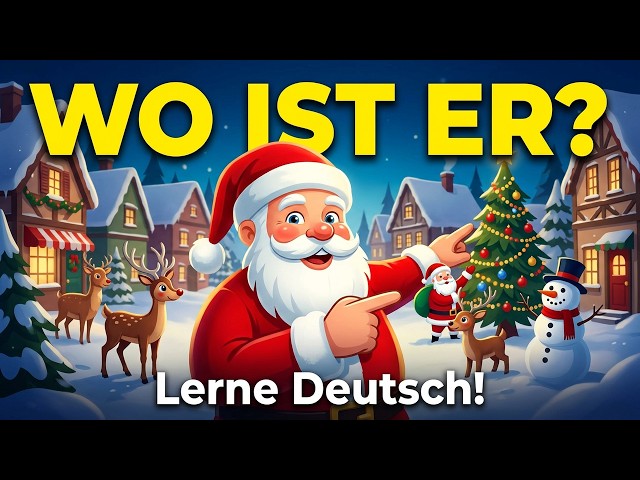Video thumbnail for Wo ist der Weihnachtsmann? 🎅 Kindern Sprachen beibringen mit Weihnachtsgeschichten