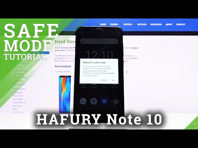 Video thumbnail for How to Open Safe Mode on HAFURY Note 10 – Enter Safe Mode