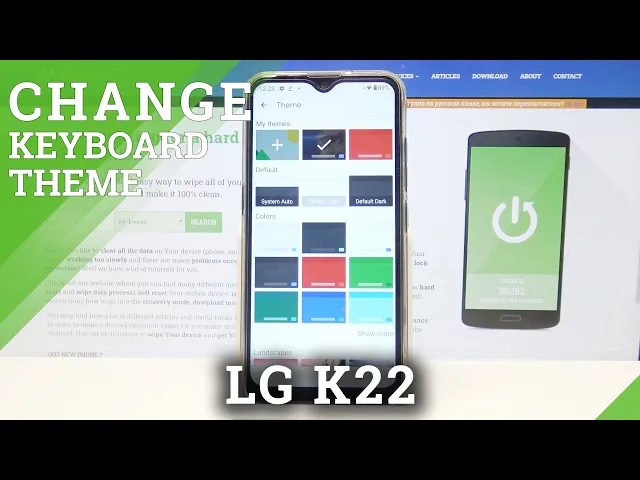 Video thumbnail for How to Change Keyboard Theme on LG K22 – Keyboard Settings