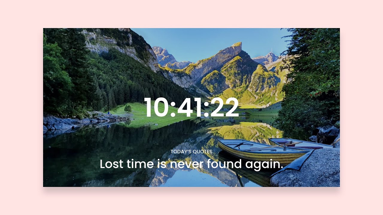 'Video thumbnail for How To Display Time On Website Using HTML CSS And JavaScript _ Current Time On HTML Website'