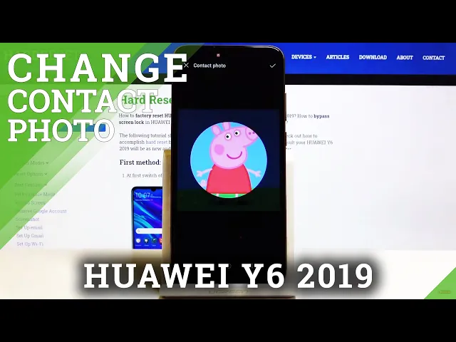 Video thumbnail for How to Add Photo to Contact in HUAWEI Y6 2019  - Personalize Contacts